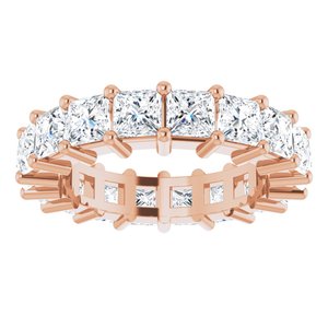 10K Rose Gold 5 CTW Lab-Grown Diamond Eternity Band Size 7.5