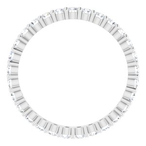 Platinum 7/8 CTW Lab-Grown Diamond Eternity Band Size 7.5