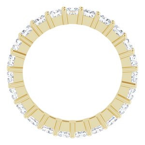 10K Yellow Gold 2 1/2 CTW Lab-Grown Diamond Eternity Band Size 7.5