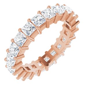 10K Rose Gold 3 5/8 CTW Lab-Grown Diamond Eternity Band Size 7.25
