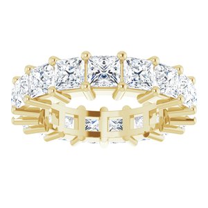 10K Yellow Gold 6 3/4 CTW Lab-Grown Diamond Eternity Band Size 7.25