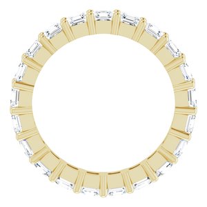 14K Yellow Gold 3 1/3 CTW Lab-Grown Diamond Eternity Band Size 7.5