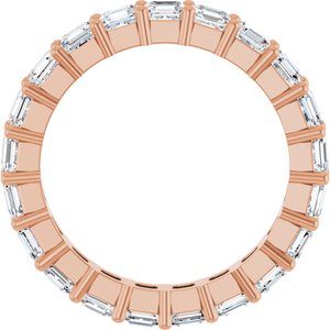 14K Rose Gold 3 1/3 CTW Lab-Grown Diamond Eternity Band Size 7