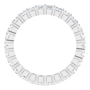 10K White Gold 2 3/8 CTW Lab-Grown Diamond Eternity Band Size 7.75
