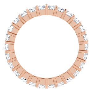 10K Rose Gold 2 3/8 CTW Lab-Grown Diamond Eternity Band Size 7.75