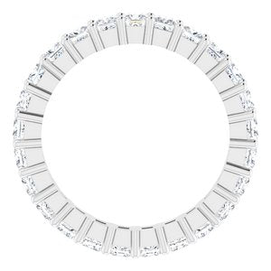 10K White Gold 2 1/3 CTW Lab-Grown Diamond Eternity Band Size 7.25