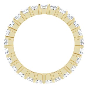 10K Yellow Gold 2 1/3 CTW Lab-Grown Diamond Eternity Band Size 7.25