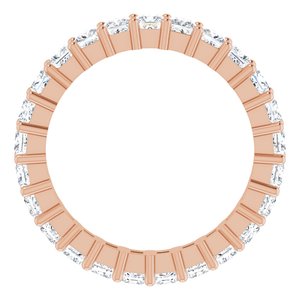 10K Rose Gold 2 1/3 CTW Natural Diamond Eternity Band Size 7.25
