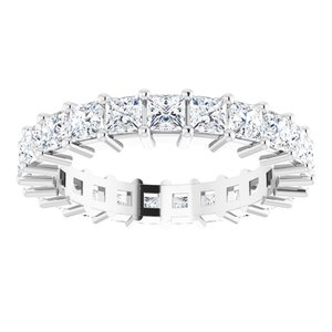 10K White Gold 2 1/2 CTW Lab-Grown Diamond Eternity Band Size 7.25