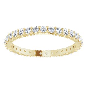 10K Yellow Gold 5/8 CTW Lab-Grown Diamond Eternity Band Size 7.5
