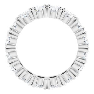 Platinum 6 CTW Natural Diamond Eternity Band Size 7.5