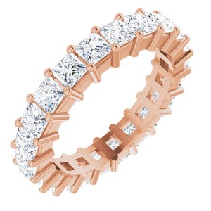 10K Rose Gold 3 5/8 CTW Natural Diamond Eternity Band Size 7.5
