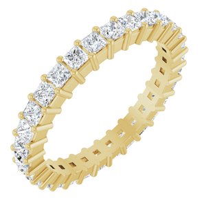 14K Yellow Gold 1 1/3 CTW Lab-Grown Diamond Eternity Band Size 7