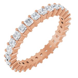 14K Rose Gold 1 1/3 CTW Lab-Grown Diamond Eternity Band Size 7