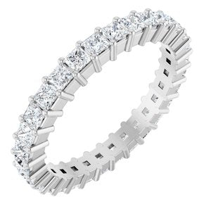 14K White Gold 1 1/3 CTW Lab-Grown Diamond Eternity Band Size 7