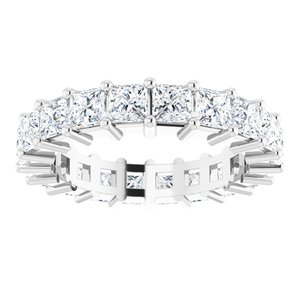 10K White Gold 4 CTW Lab-Grown Diamond Eternity Band Size 7.25