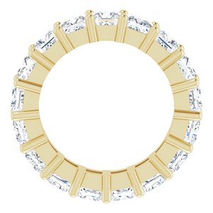 10K Yellow Gold 6 3/4 CTW Natural Diamond Eternity Band Size 7.25