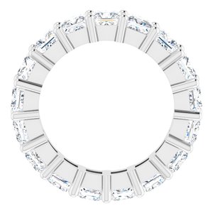 10K White Gold 6 3/4 CTW Lab-Grown Diamond Eternity Band Size 7.25