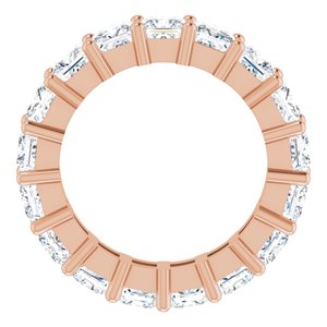 10K Rose Gold 6 3/4 CTW Natural Diamond Eternity Band Size 7.25