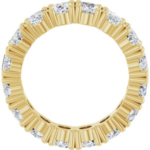 14K Yellow Gold 6 CTW Natural Diamond Eternity Band Size 7