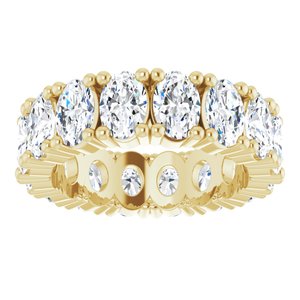 14K Yellow Gold 6 3/8 CTW Lab-Grown Diamond Eternity Band Size 7.5