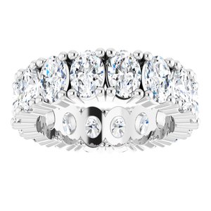10K White Gold 5 9/10 CTW Lab-Grown Diamond Eternity Band Size 7.5