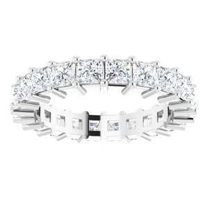 14K White Gold 3 5/8 CTW Lab-Grown Diamond Eternity Band Size 7.5