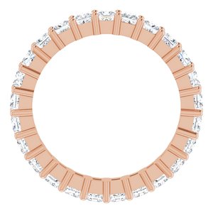 10K Rose Gold 2 1/3 CTW Lab-Grown Diamond Eternity Band Size 7.5