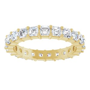 14K Yellow Gold 2 1/3 CTW Lab-Grown Diamond Eternity Band Size 7