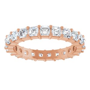 14K Rose Gold 2 1/3 CTW Lab-Grown Diamond Eternity Band Size 7