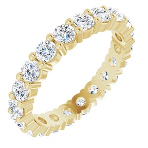 10K Yellow Gold 1 3/4 CTW Lab-Grown Diamond Eternity Band Size 7.5