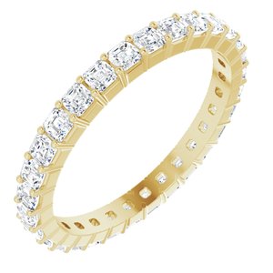 14K Yellow Gold 1 1/2 CTW Lab-Grown Diamond Eternity Band Size 7.5