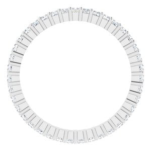 Platinum 3/4 CTW Lab-Grown Diamond Eternity Band Size 7.5