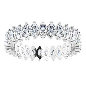 Platinum 2 CTW Natural Diamond Eternity Band Size 7.5