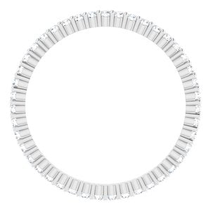 10K White Gold 3/8 CTW Lab-Grown Diamond Eternity Band Size 7.75