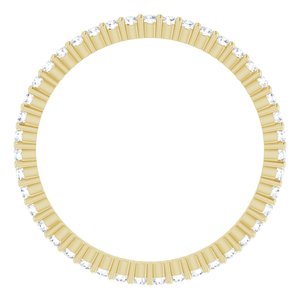 10K Yellow Gold 3/8 CTW Lab-Grown Diamond Eternity Band Size 7.75