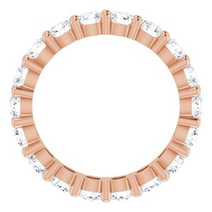 10K Rose Gold 2 3/4 CTW Lab-Grown Diamond Eternity Band Size 7.75