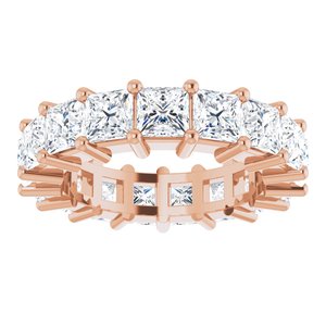 10K Rose Gold 6 3/4 CTW Lab-Grown Diamond Eternity Band Size 6.75