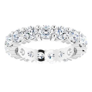 14K White Gold 4 CTW Lab-Grown Diamond Eternity Band Size 7.5
