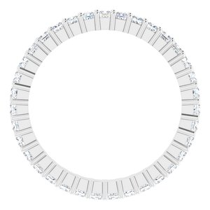 10K White Gold 1 1/4 CTW Lab-Grown Diamond Eternity Band Size 7.75