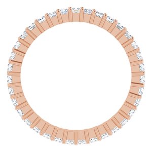 10K Rose Gold 1 1/4 CTW Lab-Grown Diamond Eternity Band Size 7.75