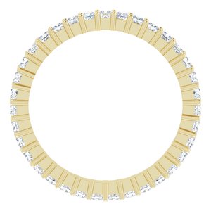 10K Yellow Gold 1 1/4 CTW Natural Diamond Eternity Band Size 7.75