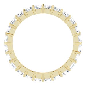 14K Yellow Gold 2 3/8 CTW Lab-Grown Diamond Eternity Band Size 7.5