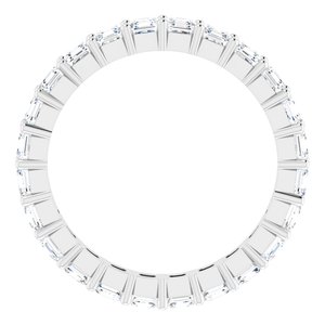 14K White Gold 2 3/8 CTW Lab-Grown Diamond Eternity Band Size 7.5
