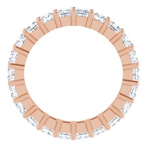 14K Rose Gold 3 5/8 CTW Lab-Grown Diamond Eternity Band Size 7.5