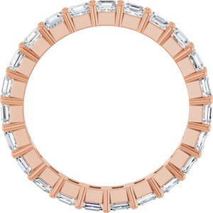 14K Rose Gold 2 1/3 CTW Lab-Grown Diamond Eternity Band Size 7
