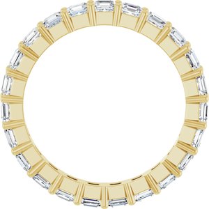 14K Yellow Gold 2 1/3 CTW Lab-Grown Diamond Eternity Band Size 7