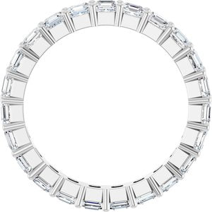 Platinum 2 1/3 CTW Lab-Grown Diamond Eternity Band Size 7