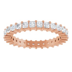 10K Rose Gold 1 1/3 CTW Natural Diamond Eternity Band Size 7