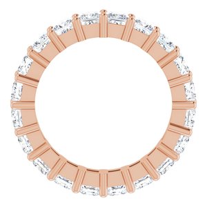 10K Rose Gold 4 CTW Lab-Grown Diamond Eternity Band Size 7.5